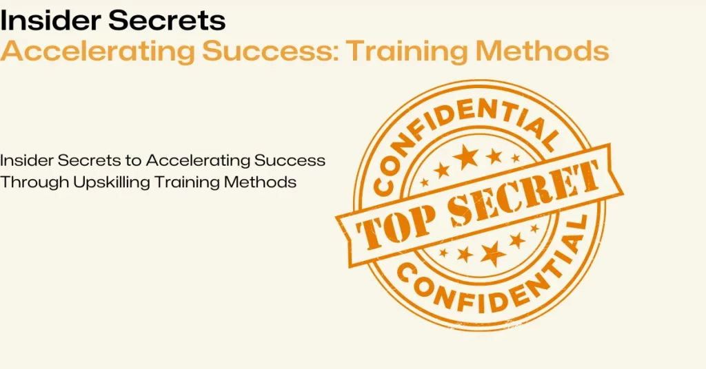 upskilling training methods