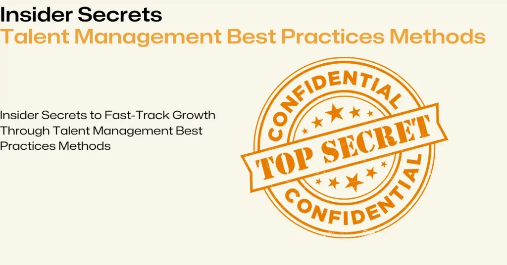 Talent Management Best Practices Methods